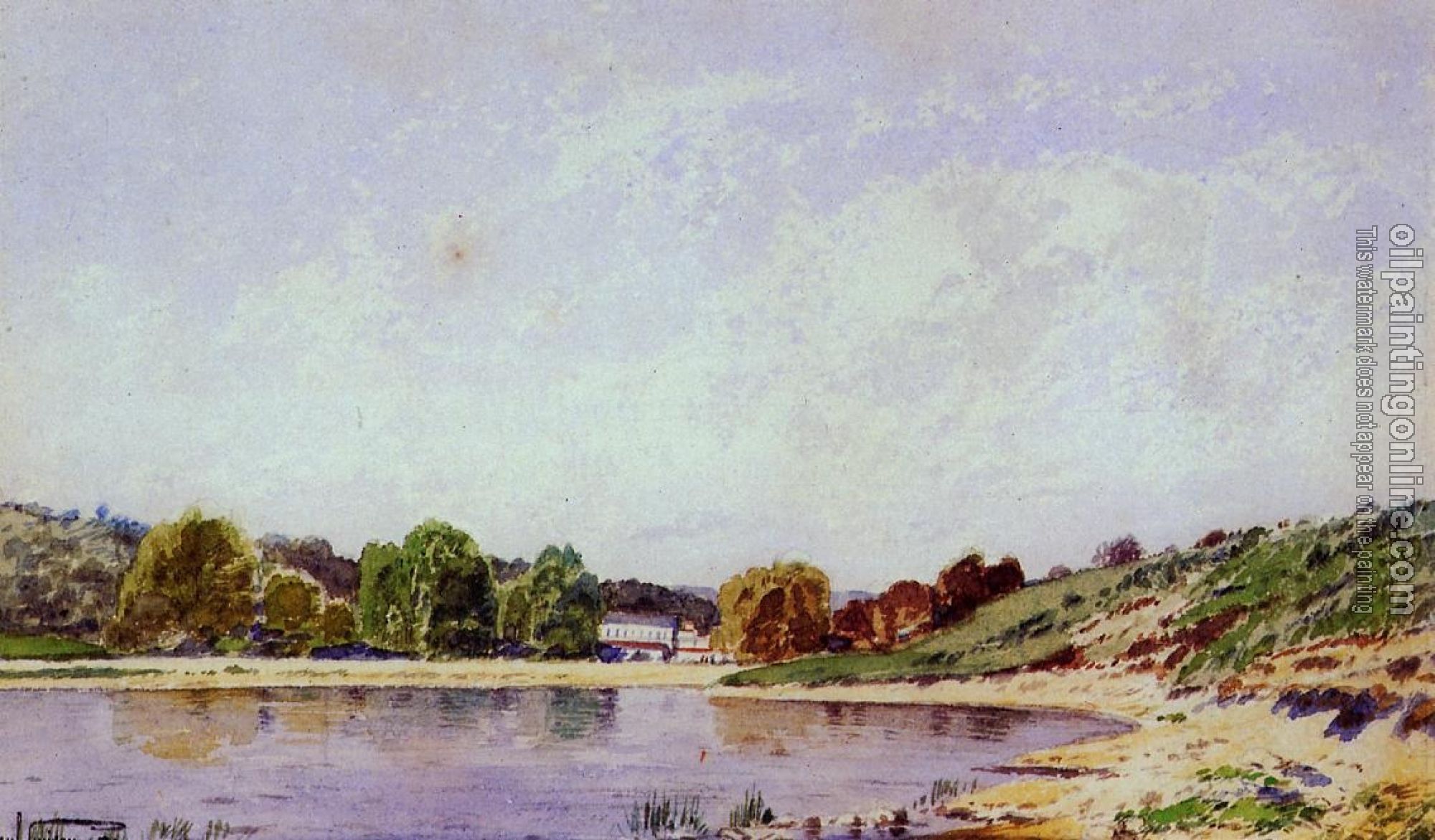 Guigou, Paul-Camille - A Bend in the Durance River